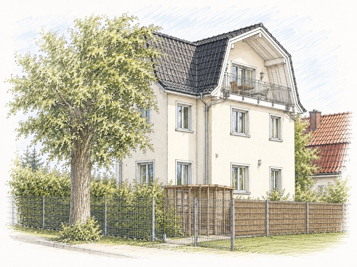 Einfamilienhaus Berlin-Hermsdorf – Zeichnung